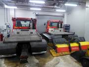 The two snow groomers of the ski hall Ski Egypt