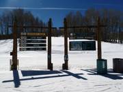 Information board in the ski area