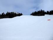 Groomed slope in the Åre ski resort