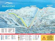 Trail map Haukelifjell Skisenter