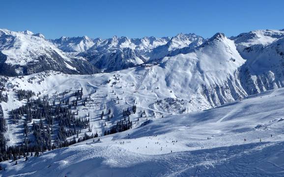 Skiing in the Montafon Brandnertal WildPass area of validity