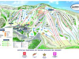 Trail map Seven Springs
