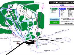 Trail map Magic Mountain Resort