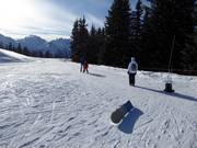 Beginner slope with rope lift at Kapell