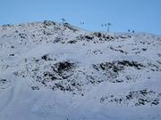 Freeride terrain from the Hohe Mut