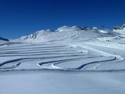 High-altitude cross-country trail at Kitzsteinhorn