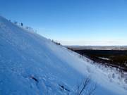 Steep powder slope in Levi