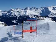 Slope signage in Grimentz