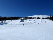 The snow park in the Dundret Lapland ski area