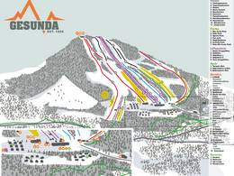 Trail map Gesundaberget