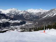 View over the Bormio ski area