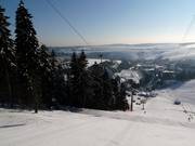 Race track under the cable car