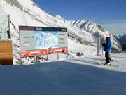 Information board in the ski area