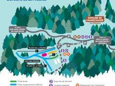 Trail map Col de Porte