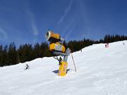 High-performance snow cannon in Saalbach