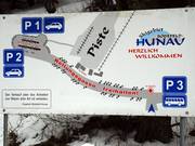 Orientation board at the entrance