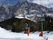 Snow cannon on the Gamskar descent