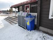 Waste separation in the Kläppen ski area