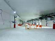 Inside the ski hall