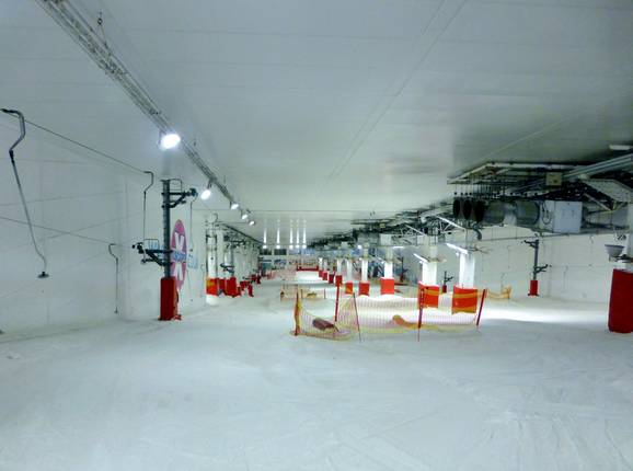 Interior of the ski hall