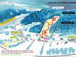 Trail map of the ski resort Klepáčov