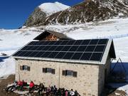 Photovoltaic system of a ski hut