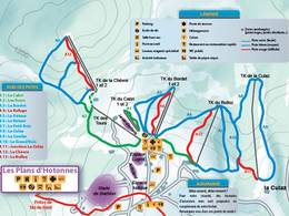 Trail map Les Plans d'Hotonnes