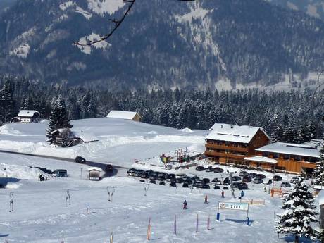 Bregenz Forest Mountains: access to ski resorts and parking at ski resorts – Access, Parking Schetteregg – Egg