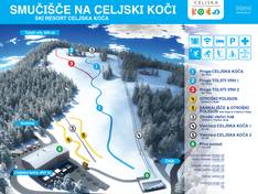 Trail map Celjska koča
