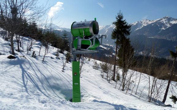 Snow reliability Alpsee Grünten – Snow reliability Ofterschwang/Gunzesried – Ofterschwanger Horn