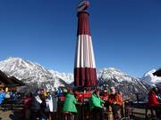 Umbrella bar at the Gampe Alm