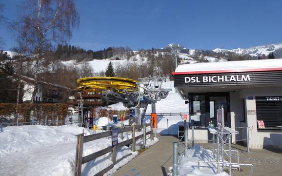 Highest base station in the District of Kitzbühel – ski resort Bichlalm