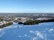 View over the Lindvallen ski area in Sälen