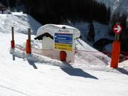 Signage at the Rossbach mid-station