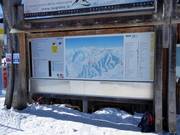 Information board at the valley station of the Valvan chairlift