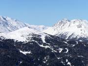 View of the ski resort