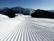 Very well-groomed slopes