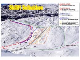 Trail map Solbakken – Sisimiut