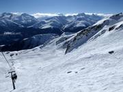 Freeride slope at the Lai Alv chairlift