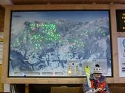 Detailed slope map with status display