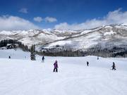 Easy slope at the Moonbeam Express chairlift