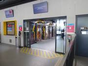 Very well-maintained entry area at the Stoosbahn