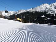 Very good slope grooming in Santa Caterina Valfurva