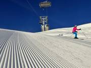 Perfectly groomed slope at Rosskopf