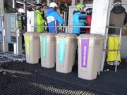 Waste separation in the ski area