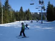 Children's ski school at Magic Chair