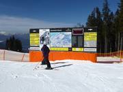 Information board in the Garmisch-Classic ski area