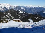 View from Onkeljoch over the Spieljoch ski area