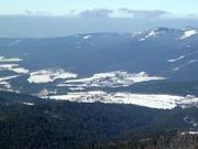 View from the Arber to the village of Lohberg