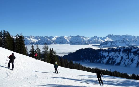 Highest base station in the Hörner villages – ski resort Grasgehren – Bolgengrat